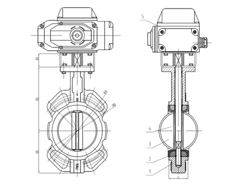 D971X-10對(duì)夾電動(dòng)蝶閥